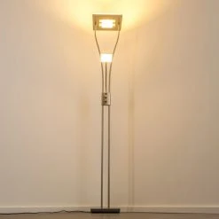 Hofstein Notigi Deckenfluter LED Nickel-Matt, 2-flammig, Fernbedienung, Farbwechsler -Bürolampen Verkäufe notigi deckenfluter h000632 10