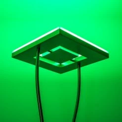 Hofstein Notigi Deckenfluter LED Nickel-Matt, 2-flammig, Fernbedienung, Farbwechsler -Bürolampen Verkäufe notigi deckenfluter h000632 20