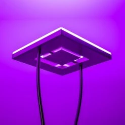 Hofstein Notigi Deckenfluter LED Nickel-Matt, 2-flammig, Fernbedienung, Farbwechsler -Bürolampen Verkäufe notigi deckenfluter h000632 22