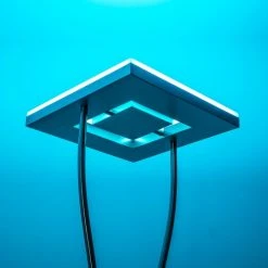 Hofstein Notigi Deckenfluter LED Nickel-Matt, 2-flammig, Fernbedienung, Farbwechsler -Bürolampen Verkäufe notigi deckenfluter h000632 23