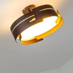 Hofstein Novara Deckenleuchte Braun, 3-flammig -Bürolampen Verkäufe novara deckenleuchte h383 16