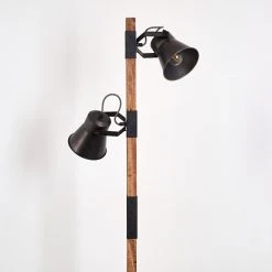 Hofstein Oksbol Stehleuchte Grau, Dunkelbraun, Stahl gebürstet, 2-flammig -Bürolampen Verkäufe oksbol stehleuchte h3350362 12