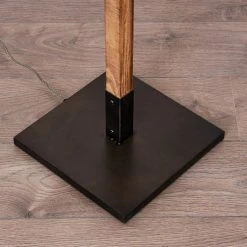 Hofstein Oksbol Stehleuchte Grau, Dunkelbraun, Stahl gebürstet, 2-flammig -Bürolampen Verkäufe oksbol stehleuchte h3350362 4