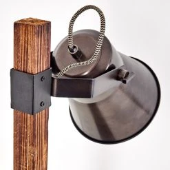 Hofstein Oksbol Tischleuchte Grau, Dunkelbraun, Stahl gebürstet, 1-flammig -Bürolampen Verkäufe oksbol tischleuchte h3349588 17