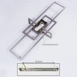 Hofstein Omega Deckenleuchte LED Nickel-Matt, 1-flammig 14 Hofstein Omega Deckenleuchte LED Nickel-Matt, 1-flammig -Bürolampen Verkäufe omega deckenleuchte h3436516 4