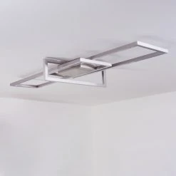 Hofstein Omega Deckenleuchte LED Nickel-Matt, 1-flammig 17 Hofstein Omega Deckenleuchte LED Nickel-Matt, 1-flammig -Bürolampen Verkäufe omega deckenleuchte h3436516 7