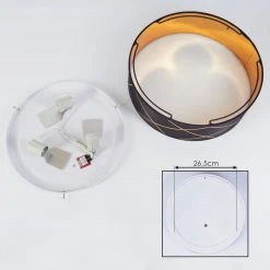 Hofstein Opatija Deckenleuchte Schwarz, Weiß, Gold, 3-flammig -Bürolampen Verkäufe opatija deckenleuchte h3434031 3