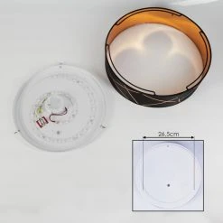 Hofstein Opatija Deckenleuchte LED Schwarz, Weiß, Gold, 1-flammig -Bürolampen Verkäufe opatija deckenleuchte h3434055 4