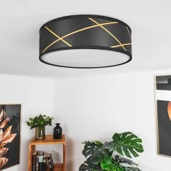 Hofstein Opatija Deckenleuchte LED Schwarz, Wei&szlig;, Gold, 1-flammig -Bürolampen Verkäufe opatija deckenleuchte h3438206 8