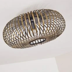 Hofstein Oravi Deckenleuchte Schwarz-Gold, 1-flammig -Bürolampen Verkäufe oravi deckenleuchte h3355114 14