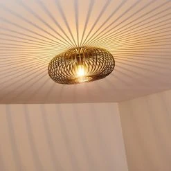 Hofstein Oravi Deckenleuchte Schwarz-Gold, 1-flammig -Bürolampen Verkäufe oravi deckenleuchte h3355114 15