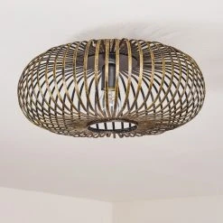 Hofstein Oravi Deckenleuchte Schwarz-Gold, 1-flammig -Bürolampen Verkäufe oravi deckenleuchte h3355114 16