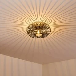 Hofstein Oravi Deckenleuchte Schwarz-Gold, 1-flammig -Bürolampen Verkäufe oravi deckenleuchte h3355114 17