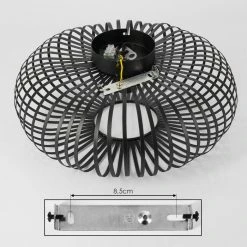 Hofstein Oravi Deckenleuchte Schwarz, 1-flammig -Bürolampen Verkäufe oravi deckenleuchte h3442708 4