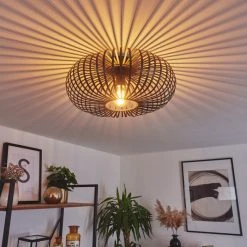 Hofstein Oravi Deckenleuchte Schwarz, 1-flammig -Bürolampen Verkäufe oravi deckenleuchte h3442708 8