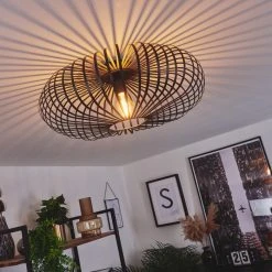 Hofstein Oravi Deckenleuchte Schwarz, 1-flammig -Bürolampen Verkäufe oravi deckenleuchte h3444467 10