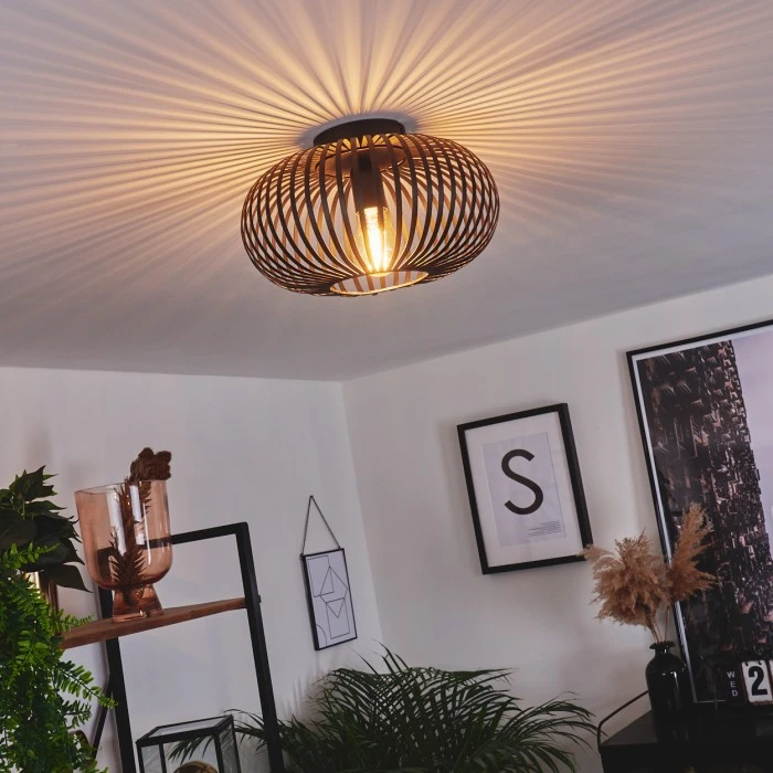 Hofstein Oravi Deckenleuchte Schwarz, 1-flammig 11 Hofstein Oravi Deckenleuchte Schwarz, 1-flammig – Bild 11