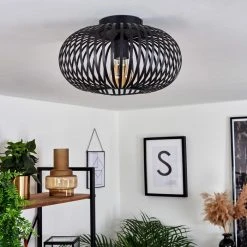 Hofstein Oravi Deckenleuchte Schwarz, 1-flammig 21 Hofstein Oravi Deckenleuchte Schwarz, 1-flammig -Bürolampen Verkäufe oravi deckenleuchte h3444504 9