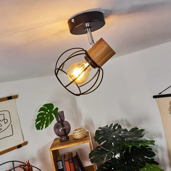 Hofstein Orkanger Deckenleuchte Chrom, Schwarz, 1-flammig 7 Hofstein Orkanger Deckenleuchte Chrom, Schwarz, 1-flammig – Bild 7