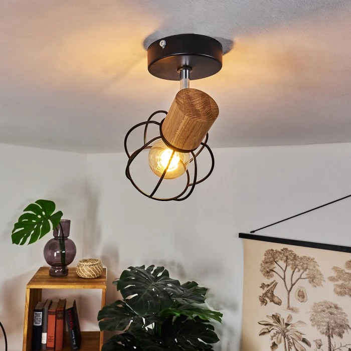 Hofstein Orkanger Deckenleuchte Chrom, Schwarz, 1-flammig 9 Hofstein Orkanger Deckenleuchte Chrom, Schwarz, 1-flammig – Bild 9