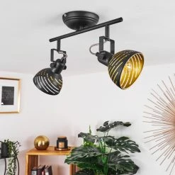 Hofstein Osina Deckenleuchte Schwarz, 2-flammig -Bürolampen Verkäufe osina deckenleuchte h3017579 9