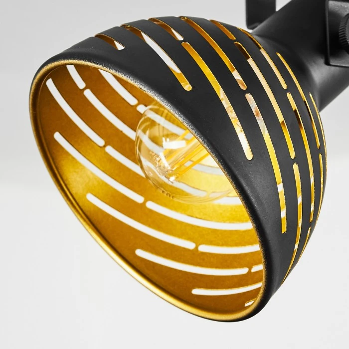 Hofstein Osina Deckenleuchte Chrom, Schwarz, 4-flammig 6 Hofstein Osina Deckenleuchte Chrom, Schwarz, 4-flammig – Bild 6