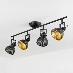 Hofstein Osina Deckenleuchte Chrom, Schwarz, 4-flammig 16 Hofstein Osina Deckenleuchte Chrom, Schwarz, 4-flammig -Bürolampen Verkäufe osina deckenleuchte h3017593 6