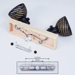 Hofstein Osina Deckenleuchte Schwarz, Braun, 2-flammig -Bürolampen Verkäufe osina deckenleuchte h3018774 4