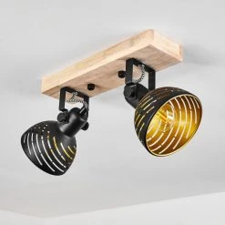 Hofstein Osina Deckenleuchte Schwarz, Braun, 2-flammig -Bürolampen Verkäufe osina deckenleuchte h3018774 7