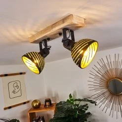 Hofstein Osina Deckenleuchte Schwarz, Braun, 2-flammig -Bürolampen Verkäufe osina deckenleuchte h3018774 8