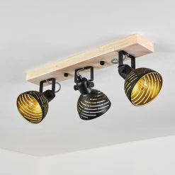 Hofstein Osina Deckenleuchte Schwarz, Braun, 3-flammig -Bürolampen Verkäufe osina deckenleuchte h3018781 7