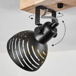Hofstein Osina Deckenleuchte Schwarz, Braun, 4-flammig -Bürolampen Verkäufe osina deckenleuchte h3018798 2