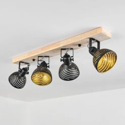 Hofstein Osina Deckenleuchte Schwarz, Braun, 4-flammig -Bürolampen Verkäufe osina deckenleuchte h3018798 7