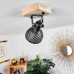 Hofstein Osina Deckenleuchte Schwarz, Braun, 1-flammig -Bürolampen Verkäufe osina deckenleuchte h3432846 9