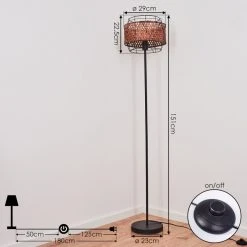 Hofstein Otta Stehleuchte Schwarz, 1-flammig -Bürolampen Verkäufe otta stehleuchte h3442739 3