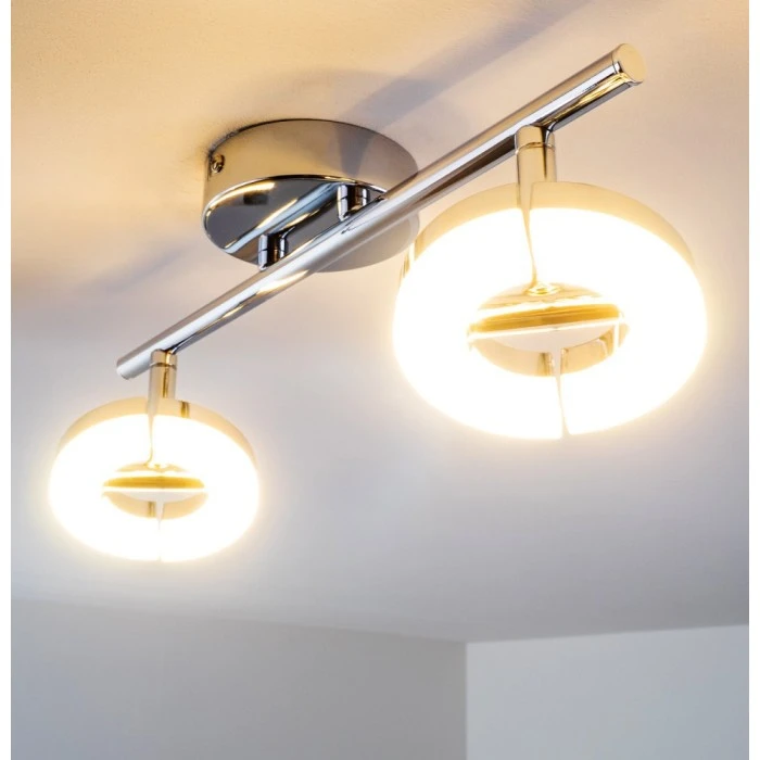 Hofstein Paris Deckenspot LED Chrom, 2-flammig 14 Hofstein Paris Deckenspot LED Chrom, 2-flammig – Bild 14