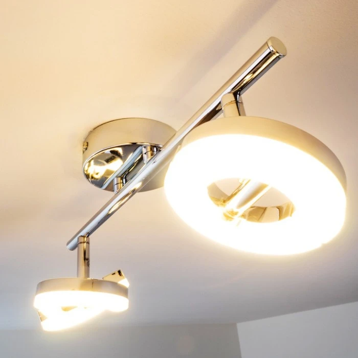 Hofstein Paris Deckenspot LED Chrom, 2-flammig 15 Hofstein Paris Deckenspot LED Chrom, 2-flammig – Bild 15