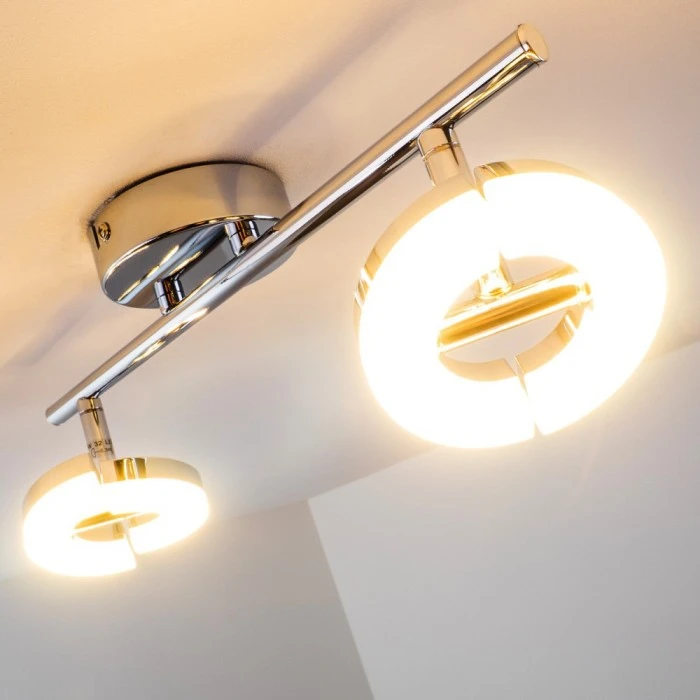 Hofstein Paris Deckenspot LED Chrom, 2-flammig 16 Hofstein Paris Deckenspot LED Chrom, 2-flammig – Bild 16