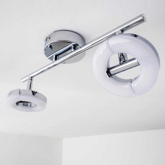 Hofstein Paris Deckenspot LED Chrom, 2-flammig 10 Hofstein Paris Deckenspot LED Chrom, 2-flammig – Bild 10