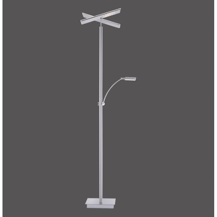 Paul Neuhaus Leuchten Paul Neuhaus ARTUR Stehleuchte LED Edelstahl, 2-flammig 2 Paul Neuhaus Leuchten Paul Neuhaus ARTUR Stehleuchte LED Edelstahl, 2-flammig – Bild 2