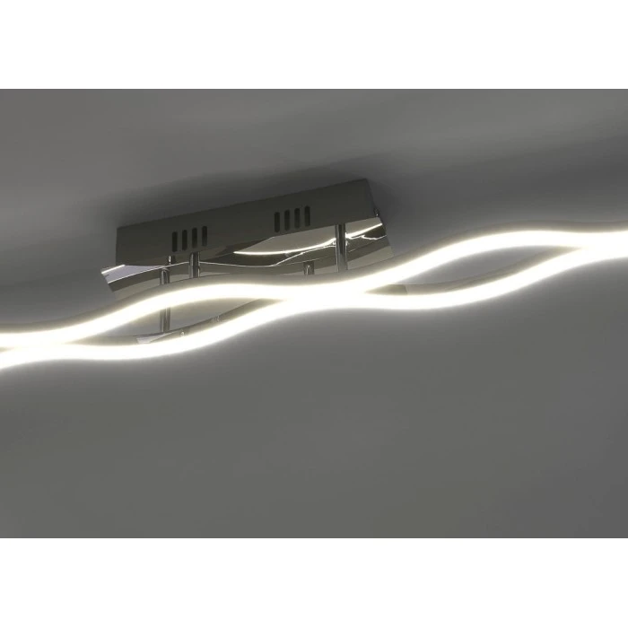 Paul Neuhaus Leuchten Paul Neuhaus Emma Deckenleuchte LED Edelstahl, 2-flammig 3 Paul Neuhaus Leuchten Paul Neuhaus Emma Deckenleuchte LED Edelstahl, 2-flammig – Bild 3