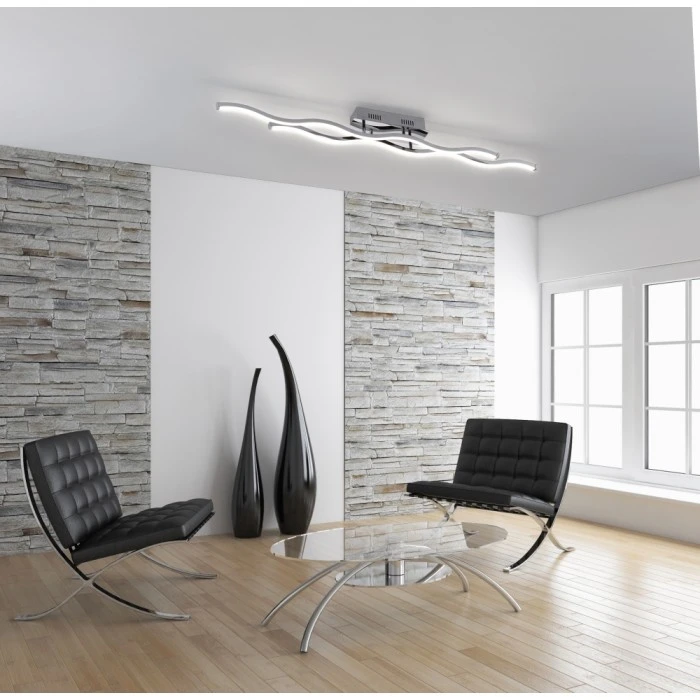 Paul Neuhaus Leuchten Paul Neuhaus Emma Deckenleuchte LED Edelstahl, 2-flammig 6 Paul Neuhaus Leuchten Paul Neuhaus Emma Deckenleuchte LED Edelstahl, 2-flammig – Bild 6