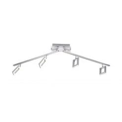 Paul Neuhaus Leuchten Paul Neuhaus INIGO Deckenleuchte LED Edelstahl, 4-flammig