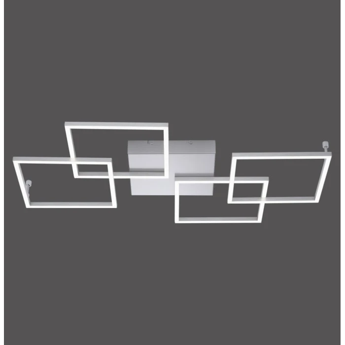 Paul Neuhaus Leuchten Paul Neuhaus INIGO Deckenleuchte LED Edelstahl, 4-flammig 2 Paul Neuhaus Leuchten Paul Neuhaus INIGO Deckenleuchte LED Edelstahl, 4-flammig – Bild 2