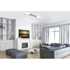 Paul Neuhaus Leuchten Paul Neuhaus NIKA Deckenleuchte LED Aluminium, 1-flammig -Bürolampen Verkäufe paul neuhaus nika deckenleuchte 6565 95 2