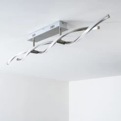 Paul Neuhaus Leuchten Paul Neuhaus POLINA Deckenleuchte LED Edelstahl, 2-flammig -Bürolampen Verkäufe paul neuhaus polina deckenleuchte 9143 55 17