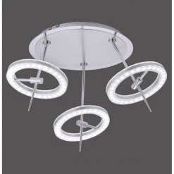Paul Neuhaus Q-Serie Paul Neuhaus Q-AMY Deckenleuchte LED Edelstahl, 6-flammig, Fernbedienung -Bürolampen Verkäufe paul neuhaus q amy deckenleuchte 6891 55 6