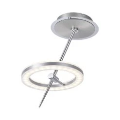 Paul Neuhaus Q-Serie Paul Neuhaus Q-AMY Deckenleuchte LED Edelstahl, 2-flammig, Fernbedienung