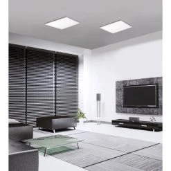 Paul Neuhaus Q-Serie Paul Neuhaus Q-Flag Deckenpanel LED Weiß, 1-flammig, Fernbedienung -Bürolampen Verkäufe paul neuhaus q flag deckenpanel 8095 16 2