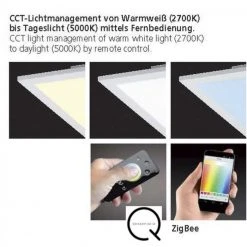 Paul Neuhaus Q-Serie Paul Neuhaus Q-Flag Deckenpanel LED Weiß, 1-flammig, Fernbedienung -Bürolampen Verkäufe paul neuhaus q flag deckenpanel 8095 16 4